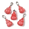 Dyed Synthetic Rhodochrosite Pendants G-B127-03P-05-2