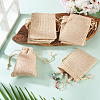 20Pcs Rectangle Polyester Imitation Burlap Packing Pouches Drawstring Bags ABAG-TA0001-96A-6