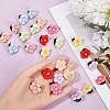 24Pcs 8 Colors Resin Shoe Decorations DIY-CP0010-15-3