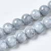 Dyed Natural Quartz Round Bead Strands G-R173-10mm-03-1