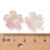 Acrylic Bead Caps OACR-H056-01G-3