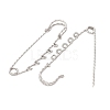 304 Stainless Steel Safety Pins Brooch Findings STAS-C181-01D-P-3