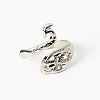 Alloy Peacock Open Cuff Ring LS-PW22062533151-1