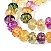 Crackle Transparent Glass Beads Strands GLAA-N074-02B-03-4
