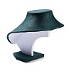 Bust Plastic Covered with Velvet Necklace Display Stands NDIS-L006-01C-3