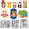 Christmas Animal Box Carbon Steel Cutting Dies Stencils DIY-WH0309-1226-1