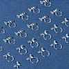 20Pcs 2 Styles Plastic Clip-on Earring Converters Findings KY-FS0001-27-9