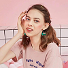 8 Pair 8 Style Resin Car Dangle Earrings with Iron Pins EJEW-AB00044-6