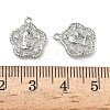 Christmas Brass Micro Pave Clear Cubic Zirconia Pendants KK-A280-03E-P-3