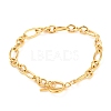 Unisex Vacuum Plating 304 Stainless Steel Figaro Chain Bracelets X-BJEW-H541-06A-G-1