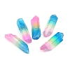Electroplated Natural Quartz Crystal Home Display Decorations DJEW-I012-01-1