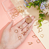 20Pcs 5 Styles Brass Hoop Earring Finding KK-HY0003-47-3