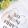 15Pcs 3 Colors Alloy Hollow Heart Open Cuff Bangles Set for Women BJEW-AN0001-57-5
