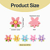20pcs Opaque Resin Cabochons RESI-TADJ0001-08A-4