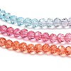 Transparent Painted Glass Beads Strands DGLA-A034-T4mm-A11-4