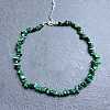 Synthetic Malachite Chip Beaded Necklaces for Women IW6789-45-1