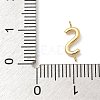 304 Stainless Steel Letter Connector Charms STAS-M108-01G-19-3