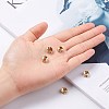 Brass Rhinestone Spacer Beads RB-A020-9mm-01G-4
