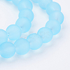 Baking Paint Transparent Glass Bead Strands GLAA-S031-8mm-21-3