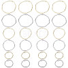 SUNNYCLUE 36Pcs 6 Styles Alloy Open Back Bezel Pendants FIND-SC0004-15-1