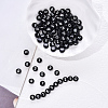 Black Opaque Acrylic Beads SACR-YW0001-16A-5