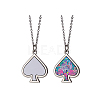 Sublimation Blank Aluminum Pendant Necklace LS-NJEW-E020-02P-01-1