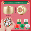 800Pcs 5 Colors Christmas Theme Opaque Plastic Beads KY-SP0001-09-2