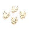 Brass Filigree Joiners Links KK-G389-28G-1