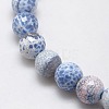 Natural Fire Crackle Agate Beads Strands G-L084-14mm-34-2