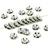 Brass Grade A Rhinestone Spacer Beads RSB028NF-10-1