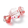 4Pcs 4 Style Glass & Lampwork Pendants PALLOY-TA00041-4