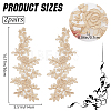 Flower Polyester Embroidery Lace Appliques DIY-WH20011-03D-2