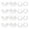 DICOSMETIC 16Pcs 4 Style 201 Stainless Steel Laser Cut Pendants STAS-DC0005-47-1