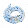 Natural Aquamarine Beads Strands G-E561-01-12mm-2