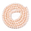 Electroplate Glass Beads Strands EGLA-A044-P4mm-B05-3