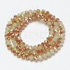 Electroplate Glass Beads Strands EGLA-A034-J6mm-J04-2