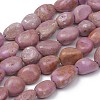 Natural Lepidolite/Purple Mica Stone Beads Strands X-G-L493-60-1