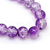 Baking Paint Crackle Glass Bead Strands CCG-S001-10mm-14-3