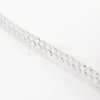 2 Row Silver Aluminum Studded Faux Suede Cord LW-D005-03P-2
