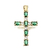 Brass Pave Cubic Zirconia Pendants CU-CBAE7DF-11G-A01-1