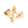 Brass Cord End Cap for Jewelry Making X-KK-O139-14A-G-1