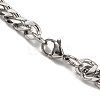 Non-Tarnish 201 Stainless Steel Curb Chain Necklaces for Men NJEW-Q336-08F-P-5