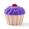 Cup Cake Shape Velvet Jewelry Boxes VBOX-L002-A02-1