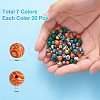 140Pcs 7 Colors Synthetic Malachite Beads G-SZ0001-98A-2