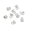 SHEGRACE Brass Bead Cap Bails XGRQ1U794-375P-2