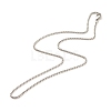 304 Stainless Steel Box Chains Necklace for Women NJEW-JN03892-04-1