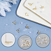 Brass Stud Earring Findings KK-BBC0028-29A-6