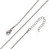 1.2MM 304 Stainless Steel Boston Link Chain Necklaces NJEW-D328-01P-02-2