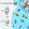 40Pcs 10 Colors Handmade Porcelain Beads PORC-CJ0001-42-2