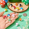 14Pcs 7 Colors Handmade Lampwork Beads LAMP-TA0001-89-7